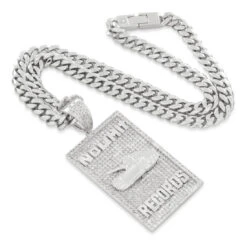 No Limit Records X King Ice - 98 Dynasty Dog Tag Necklace -King Ice Shop no limit records x king ice no limit dog tag necklace king ice 34064214163631