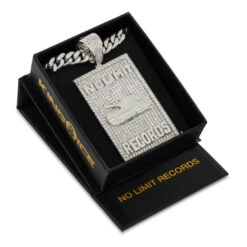 No Limit Records X King Ice - 98 Dynasty Dog Tag Necklace -King Ice Shop no limit records x king ice no limit dog tag necklace king ice 34064214229167