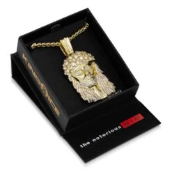 Notorious B.I.G. X King Ice - Biggie Jesus Necklace -King Ice Shop notorious b i g x king ice biggie jesus necklace king ice 30591156519087