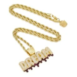 Notorious B.I.G. X King Ice - Dream Necklace -King Ice Shop notorious b i g x king ice dream necklace 14k gold 1 2 king ice 14877250682934