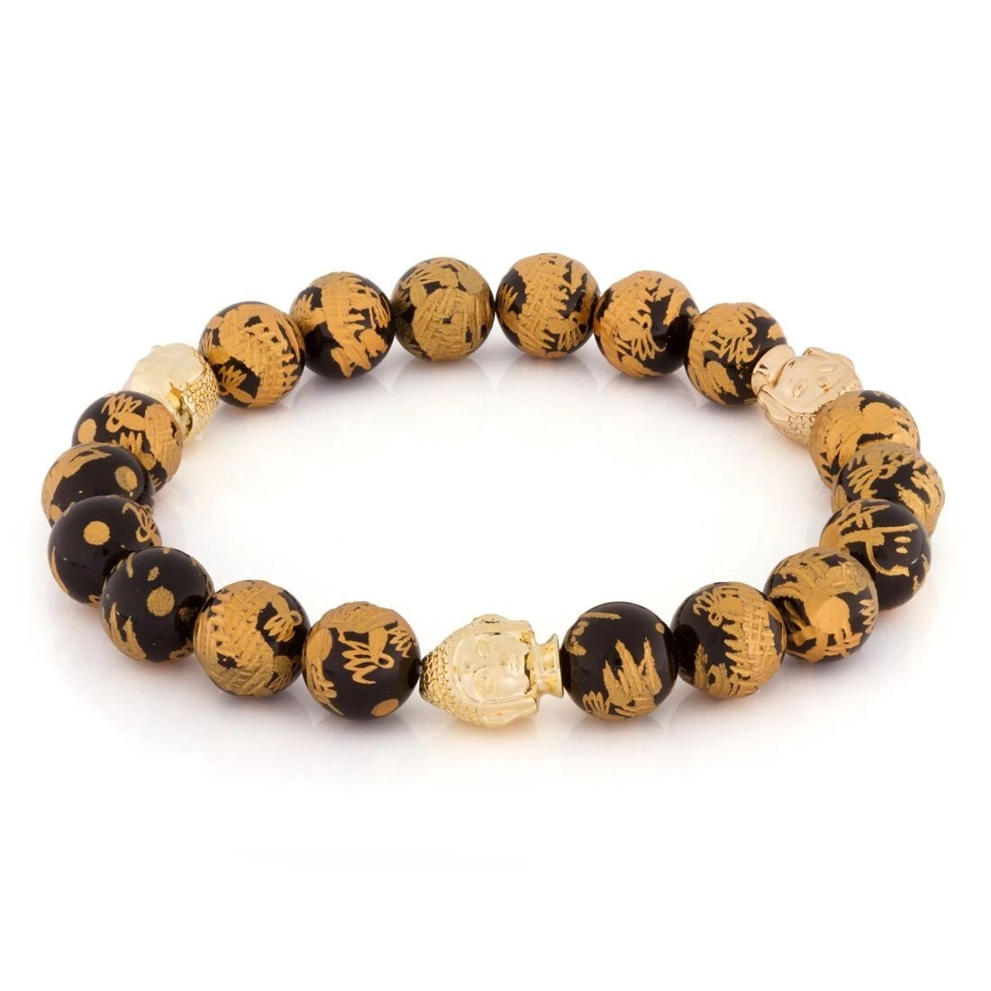 Onyx Dragon Buddha Bracelet By MARZ 1 Onyx Dragon Buddha Bracelet By MARZ
