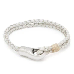 Onyx Hook Bracelet By MARZ 7 Onyx Hook Bracelet By MARZ -King Ice Shop onyx hook bracelet white leather 8 5 king ice 36775689748655