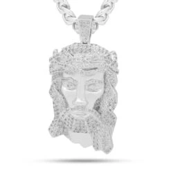 Our Savior Necklace -King Ice Shop our savior necklace white gold 2 5 king ice 30526627152047
