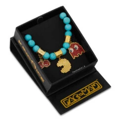 PAC-MAN X King Ice - 8mm Blinky Beaded Bracelet 5 PAC-MAN X King Ice - 8mm Blinky Beaded Bracelet -King Ice Shop pacman x king ice blinky beaded bracelet gold plated 14k gold stretch king ice 35366902333615