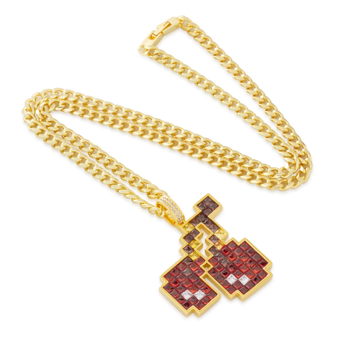 PAC-MAN X King Ice - Pixel Bouncing Cherry Necklace 3 PAC-MAN X King Ice - Pixel Bouncing Cherry Necklace - Image 3