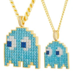 PAC-MAN X King Ice - Pixel Inky Necklace 17 PAC-MAN X King Ice - Pixel Inky Necklace -King Ice Shop pacman x king ice inky necklace king ice 35371769462959