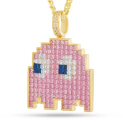 PAC-MAN X King Ice - Pixel Pinky Necklace