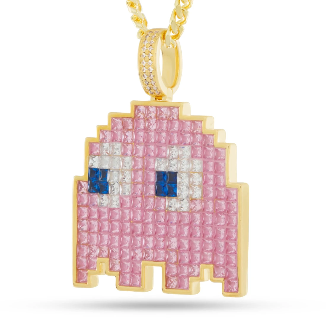 PAC-MAN X King Ice - Pixel Pinky Necklace 1 PAC-MAN X King Ice - Pixel Pinky Necklace