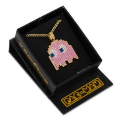PAC-MAN X King Ice - Pixel Pinky Necklace 12 PAC-MAN X King Ice - Pixel Pinky Necklace -King Ice Shop pacman x king ice pinky necklace king ice 35371526095023