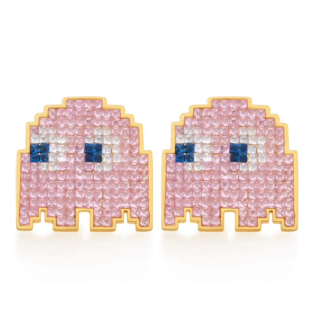PAC-MAN X King Ice - Pixel Pinky Stud Earrings 1 PAC-MAN X King Ice - Pixel Pinky Stud Earrings
