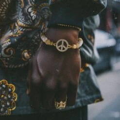 Pearl Of Wisdom Peace Bracelet 5 Pearl Of Wisdom Peace Bracelet -King Ice Shop pearl of wisdom peace bracelet gold plated 14k gold 8 king ice 37408677691567