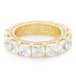 Princess-Cut Ring 10 Princess-Cut Ring -King Ice Shop princess cut ring king ice 32315058258095