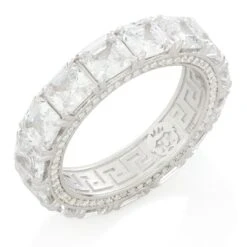 Princess-Cut Ring 12 Princess-Cut Ring -King Ice Shop princess cut ring sterling silver white gold 7 king ice 32315078213807