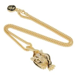 Prowl Panther Necklace -King Ice Shop prowl panther necklace king ice 30535619051695