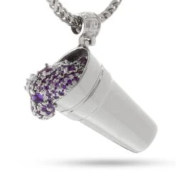 Purple Drank Necklace -King Ice Shop purple drank necklace white gold 1 4 king ice 30526026580143