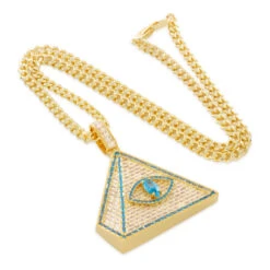 Pyramid Of Enlightenment Necklace 6 Pyramid Of Enlightenment Necklace -King Ice Shop pyramid of enlightenment necklace 14k gold 2 5 king ice 35969282998447