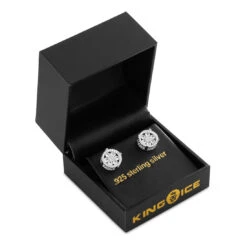 Round Cluster Stud Earrings -King Ice Shop round cluster stud earrings king ice 37085816684719