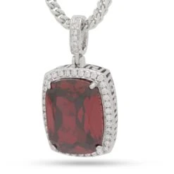 Ruby Crown Julz Necklace -King Ice Shop ruby crown julz necklace white gold 1 5 king ice 35198823989423