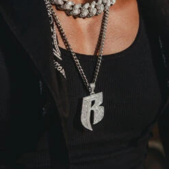 Ruff Ryders Logo Necklace -King Ice Shop ruff ryders logo necklace king ice 35182317502639