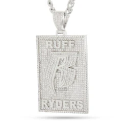 Ruff Ryders X King Ice - Dog Tag Logo Necklace 14 Ruff Ryders X King Ice - Dog Tag Logo Necklace -King Ice Shop ruff ryders x king ice dog tag logo necklace gold plated white gold 2 5 king ice 35020185075887