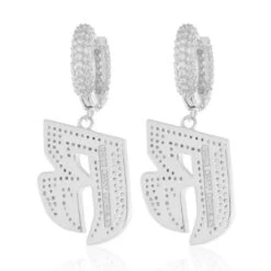 Ruff Ryders X King Ice - Hanging Logo Earrings -King Ice Shop ruff ryders x king ice hanging logo earrings king ice 35020104630447