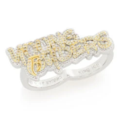 Ruff Ryders X King Ice - Young Ryders Two-Finger Ring -King Ice Shop ruff ryders x king ice two finger ring king ice 35020079104175