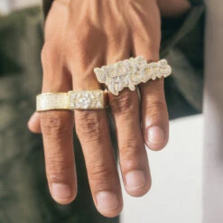 Ruff Ryders X King Ice - Young Ryders Two-Finger Ring -King Ice Shop ruff ryders x king ice young ryders two finger ring king ice 35114019258543