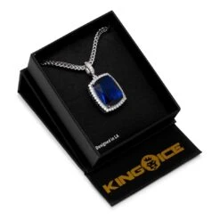 Sapphire Crown Julz Necklace 13 Sapphire Crown Julz Necklace -King Ice Shop sapphire crown julz necklace king ice 30524657762479