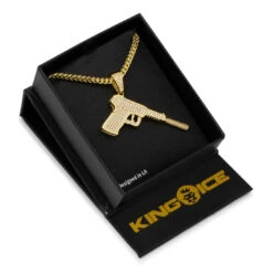 Silencer Necklace -King Ice Shop silencer necklace king ice 14886408847414