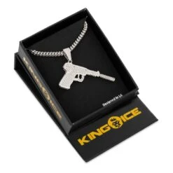 Silencer Necklace -King Ice Shop silencer necklace king ice 31983365816495