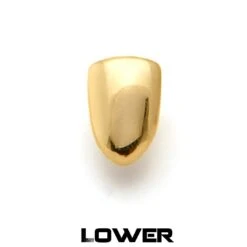 Single Tooth Cap Grillz -King Ice Shop single tooth cap grillz 14k gold bottom king ice 30558097768623