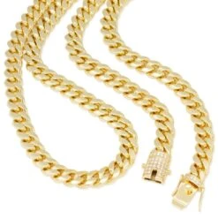 Solid Gold 10mm Miami Cuban Link Chain -King Ice Shop solid gold 10mm miami cuban link chain king ice 37562589348015