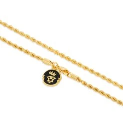 Solid Gold 3mm Rope Chain 5 Solid Gold 3mm Rope Chain -King Ice Shop solid gold 3mm rope chain king ice 37667527590063