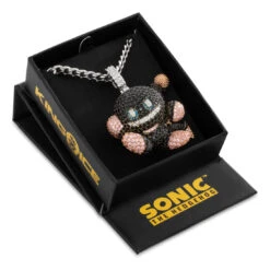 Sonic The Hedgehog X King Ice - Dark Chao Necklace 7 Sonic The Hedgehog X King Ice - Dark Chao Necklace -King Ice Shop sonic the hedgehog x king ice dark chao necklace gold plated black gold king ice 34895246950575
