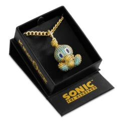 Sonic The Hedgehog X King Ice - Neutral Chao Necklace 7 Sonic The Hedgehog X King Ice - Neutral Chao Necklace -King Ice Shop sonic the hedgehog x king ice neutral chao necklace gold plated 14k gold 2 1 king ice 34895244722351