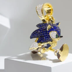 Sonic The Hedgehog X King Ice - Fast Sonic Necklace 8 Sonic The Hedgehog X King Ice - Fast Sonic Necklace -King Ice Shop sonic x king ice fast sonic necklace 14k gold 1 9 king ice 33135113568431