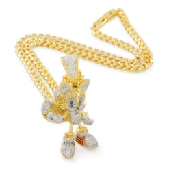 Sonic The Hedgehog X King Ice - Flying Tails Necklace 7 Sonic The Hedgehog X King Ice - Flying Tails Necklace -King Ice Shop sonic x king ice flying tails necklace 14k gold 2 2 king ice 33123563536559