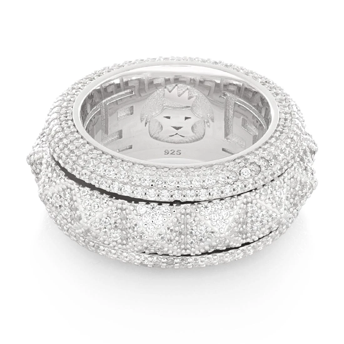 Spike-Studded Icy Spinner Ring 4 Spike-Studded Icy Spinner Ring - Image 4