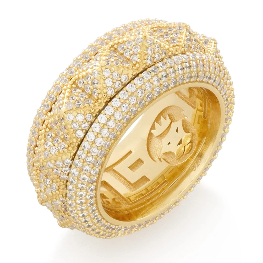 Spike-Studded Icy Spinner Ring 1 Spike-Studded Icy Spinner Ring