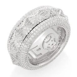 Spike-Studded Icy Spinner Ring 6 Spike-Studded Icy Spinner Ring -King Ice Shop spike studded icy spinner ring sterling silver white gold 7 king ice 37412371955887 99b73803 0047 4a33 9f4d 9c41c429aaa7