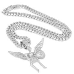 St. Michael The Archangel Necklace 14 St. Michael The Archangel Necklace -King Ice Shop st michael the archangel necklace king ice 30546375442607