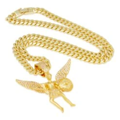 St. Michael The Archangel Necklace 10 St. Michael The Archangel Necklace -King Ice Shop st michael the archangel necklace king ice 30590660575407