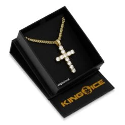 Sterling Silver Kingsman Cross Necklace -King Ice Shop sterling silver kingsman cross necklace king ice 30556833579183