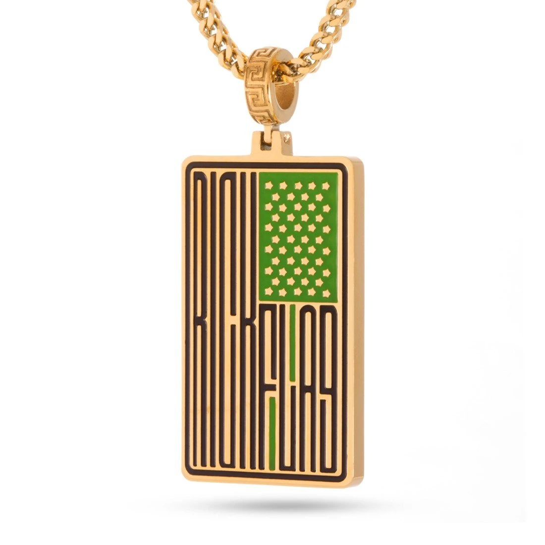 Suicide Squad X King Ice - Rick Flag Emblem Necklace 1 Suicide Squad X King Ice - Rick Flag Emblem Necklace