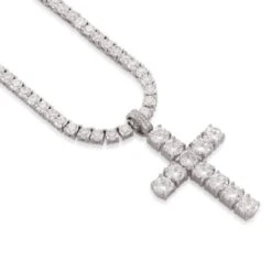 Tennis Cross Necklace 13 Tennis Cross Necklace -King Ice Shop tennis cross necklace king ice 30555686830255