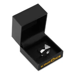 Trillion-Cut Signet Ring -King Ice Shop trillion cut signet ring king ice 33838476624047