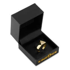 Trillion-Cut Signet Ring -King Ice Shop trillion cut signet ring king ice 33838476689583