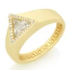 Trillion-Cut Signet Ring