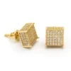 Triple-Row Stud Earrings