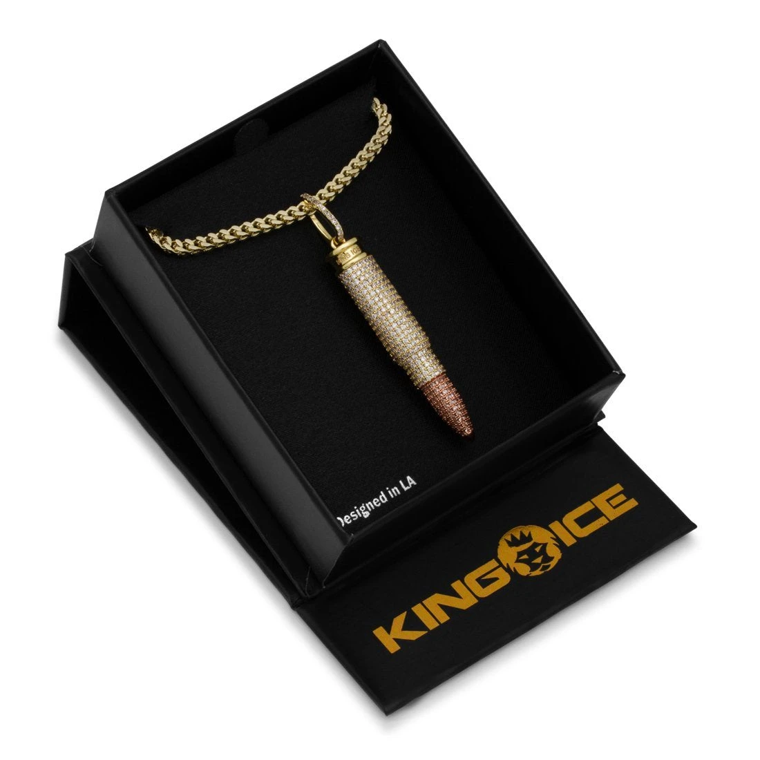Two-Tone .223 Caliber Bullet Necklace 4 Two-Tone .223 Caliber Bullet Necklace - Image 4